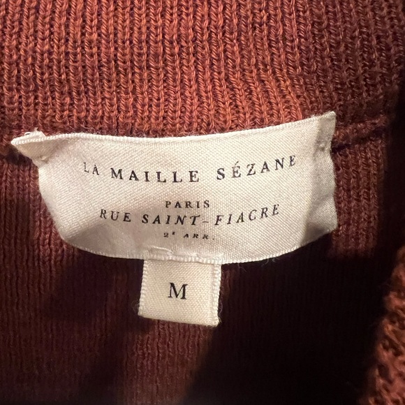NWOT Sézane Simon Jumper Sweater in Size Medium Caramel - Picture 9 of 14
